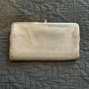 Hobo Lauren Metallic Silver Wallet